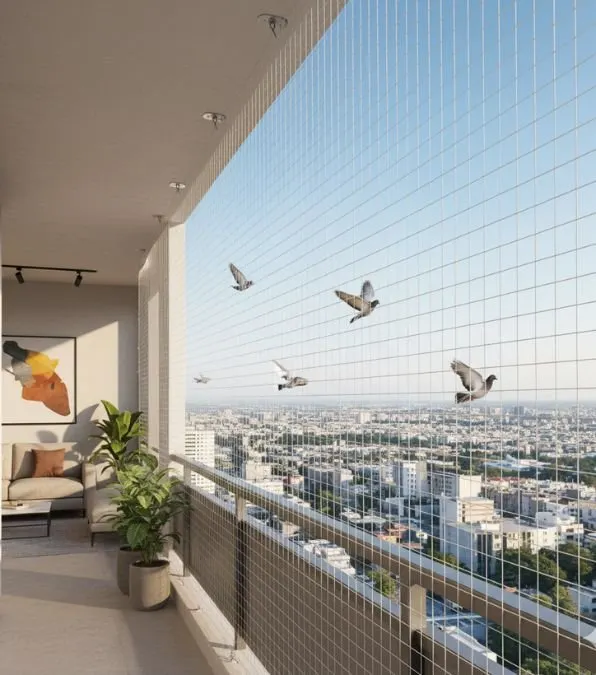 Bird netting installation